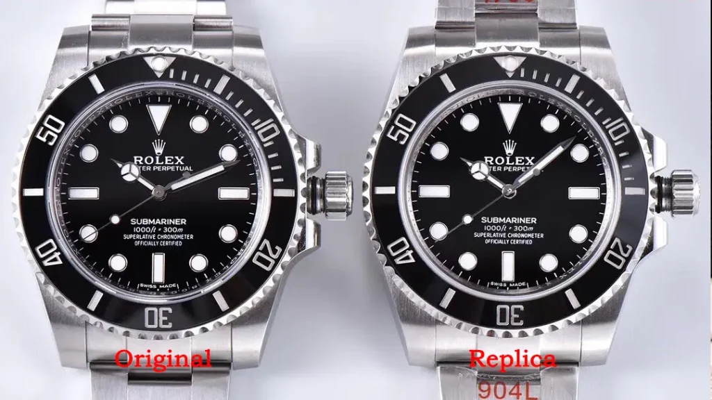replica watch vs original luxury watch comparison