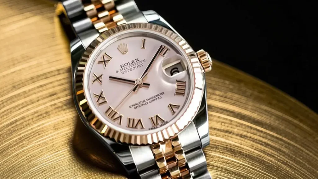 replica watch detail closeup